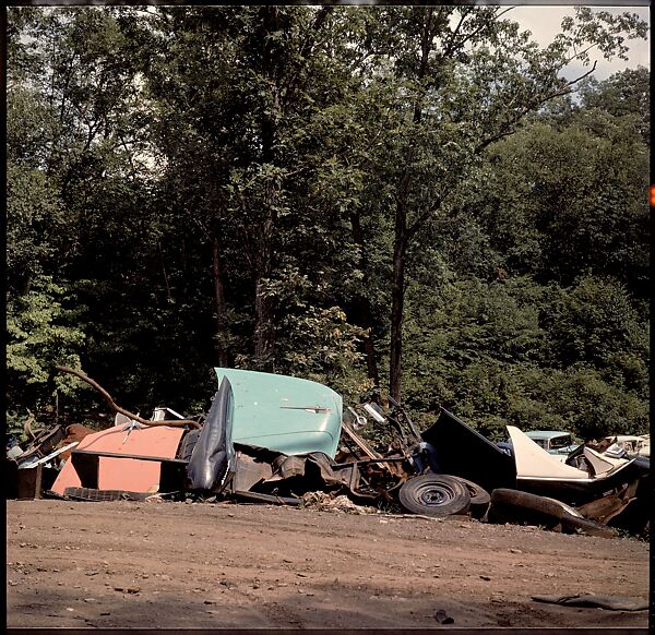 [192 Views of Junked Cars for Fortune Article "The Auto Junkyard"], Walker Evans (American, St. Louis, Missouri 1903–1975 New Haven, Connecticut), Color film transparency