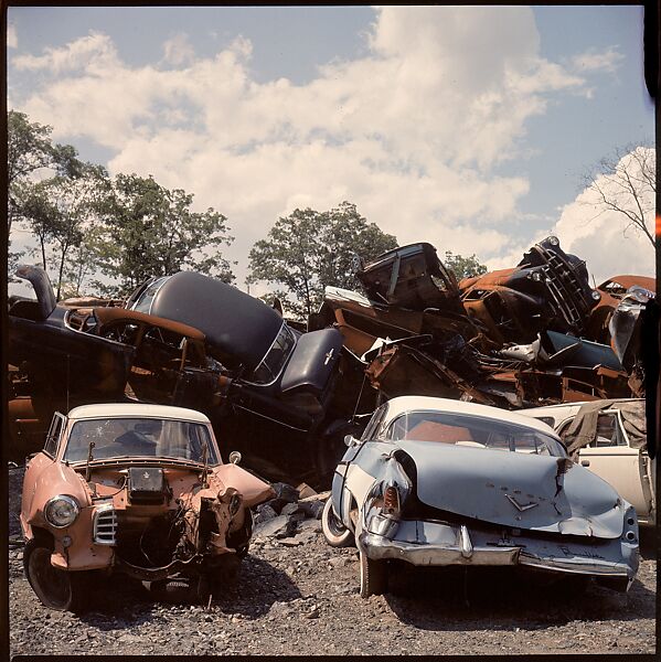 [192 Views of Junked Cars for Fortune Article "The Auto Junkyard"], Walker Evans (American, St. Louis, Missouri 1903–1975 New Haven, Connecticut), Color film transparency