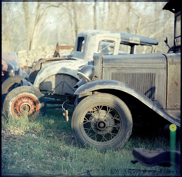 [192 Views of Junked Cars for Fortune Article "The Auto Junkyard"], Walker Evans (American, St. Louis, Missouri 1903–1975 New Haven, Connecticut), Color film transparency