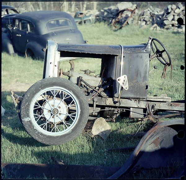 [192 Views of Junked Cars for Fortune Article "The Auto Junkyard"], Walker Evans (American, St. Louis, Missouri 1903–1975 New Haven, Connecticut), Color film transparency