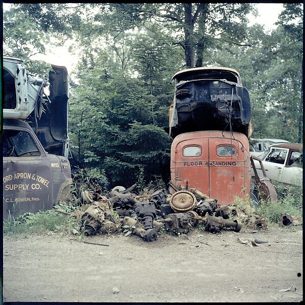 [192 Views of Junked Cars for Fortune Article "The Auto Junkyard"], Walker Evans (American, St. Louis, Missouri 1903–1975 New Haven, Connecticut), Color film transparency