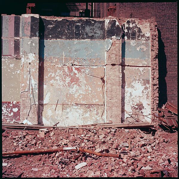 [41 Details of Signs and Buildings for Architectural Forum Article "Color Accidents"], Walker Evans (American, St. Louis, Missouri 1903–1975 New Haven, Connecticut), Color film transparency