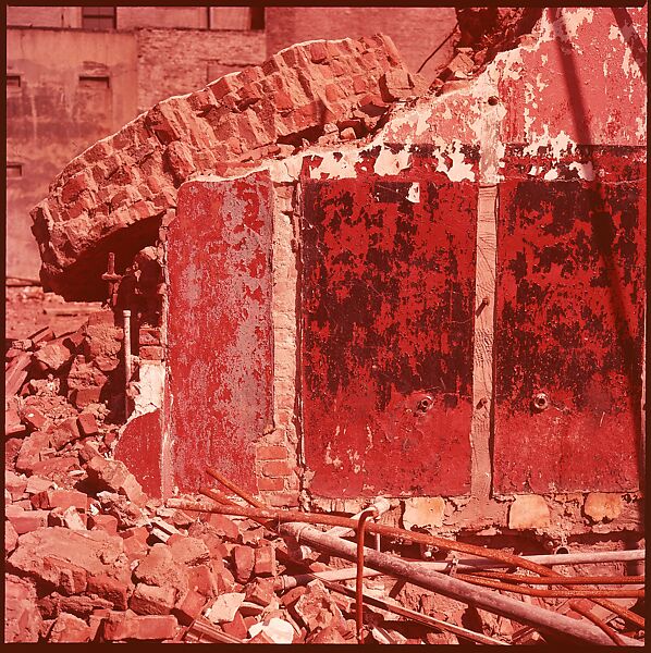 [41 Details of Signs and Buildings for Architectural Forum Article "Color Accidents"], Walker Evans (American, St. Louis, Missouri 1903–1975 New Haven, Connecticut), Color film transparency