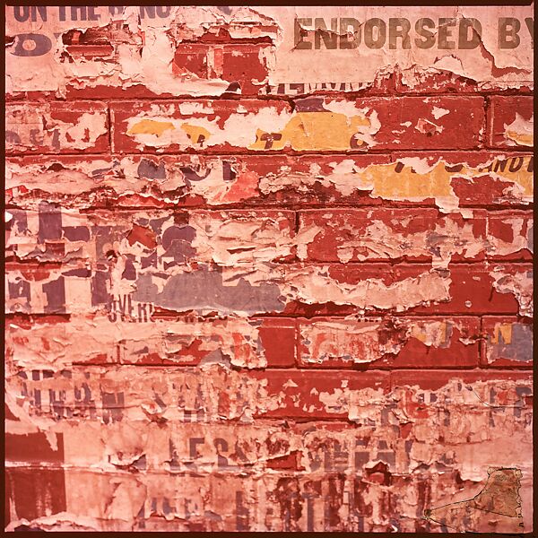 [41 Details of Signs and Buildings for Architectural Forum Article "Color Accidents"], Walker Evans (American, St. Louis, Missouri 1903–1975 New Haven, Connecticut), Color film transparency