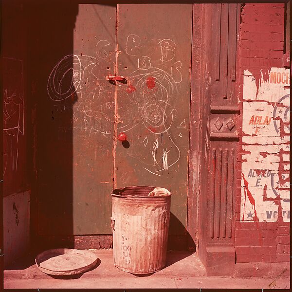 [41 Details of Signs and Buildings for Architectural Forum Article "Color Accidents"], Walker Evans (American, St. Louis, Missouri 1903–1975 New Haven, Connecticut), Color film transparency