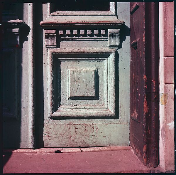 [41 Details of Signs and Buildings for Architectural Forum Article "Color Accidents"], Walker Evans (American, St. Louis, Missouri 1903–1975 New Haven, Connecticut), Color film transparency