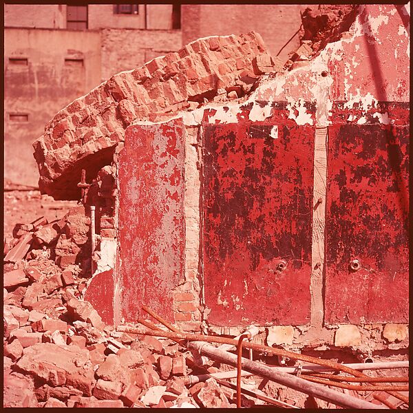 [41 Details of Signs and Buildings for Architectural Forum Article "Color Accidents"], Walker Evans (American, St. Louis, Missouri 1903–1975 New Haven, Connecticut), Color film transparency