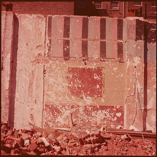 [41 Details of Signs and Buildings for Architectural Forum Article "Color Accidents"], Walker Evans (American, St. Louis, Missouri 1903–1975 New Haven, Connecticut), Color film transparency