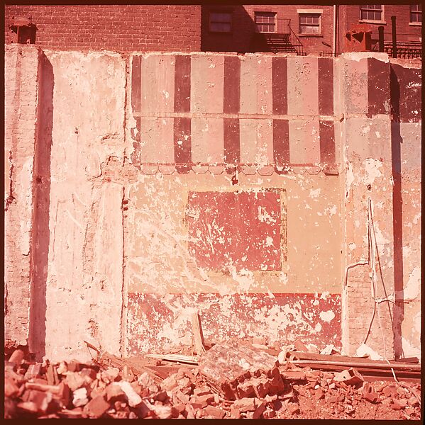 [41 Details of Signs and Buildings for Architectural Forum Article "Color Accidents"], Walker Evans (American, St. Louis, Missouri 1903–1975 New Haven, Connecticut), Color film transparency