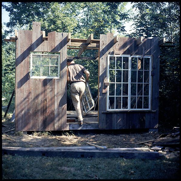 [214 Miscellaneous Personal Photographs: Views of Walker Evans's House and Studio, Old Lyme, Connecticut, Portraits of Evans, and Views of Evans's Paintings], Walker Evans (American, St. Louis, Missouri 1903–1975 New Haven, Connecticut), Color film transparency