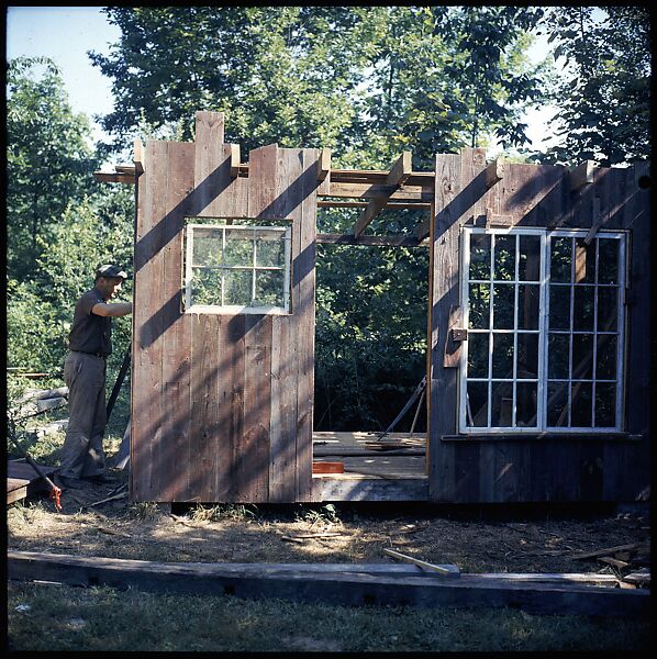 [214 Miscellaneous Personal Photographs: Views of Walker Evans's House and Studio, Old Lyme, Connecticut, Portraits of Evans, and Views of Evans's Paintings], Walker Evans (American, St. Louis, Missouri 1903–1975 New Haven, Connecticut), Color film transparency