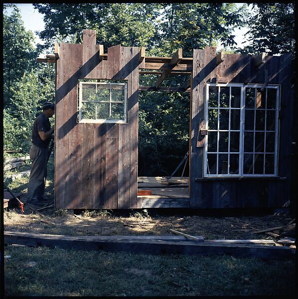 [214 Miscellaneous Personal Photographs: Views of Walker Evans's House and Studio, Old Lyme, Connecticut, Portraits of Evans, and Views of Evans's Paintings], Walker Evans (American, St. Louis, Missouri 1903–1975 New Haven, Connecticut), Color film transparency