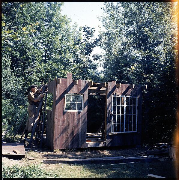 [214 Miscellaneous Personal Photographs: Views of Walker Evans's House and Studio, Old Lyme, Connecticut, Portraits of Evans, and Views of Evans's Paintings], Walker Evans (American, St. Louis, Missouri 1903–1975 New Haven, Connecticut), Color film transparency