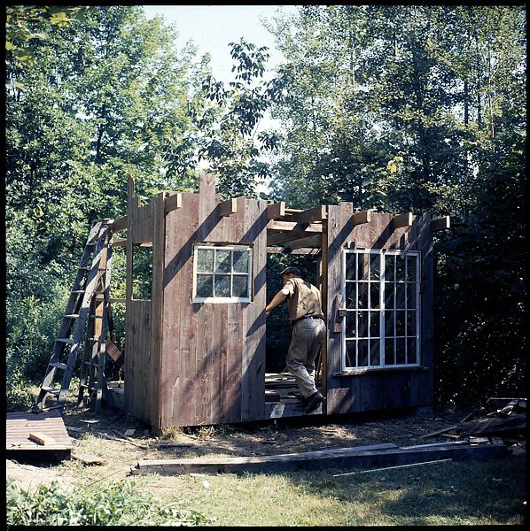[214 Miscellaneous Personal Photographs: Views of Walker Evans's House and Studio, Old Lyme, Connecticut, Portraits of Evans, and Views of Evans's Paintings], Walker Evans (American, St. Louis, Missouri 1903–1975 New Haven, Connecticut), Color film transparency