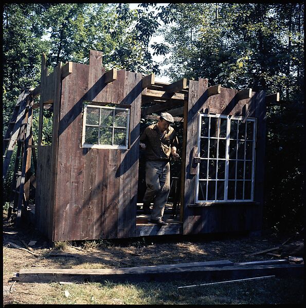 [214 Miscellaneous Personal Photographs: Views of Walker Evans's House and Studio, Old Lyme, Connecticut, Portraits of Evans, and Views of Evans's Paintings], Walker Evans (American, St. Louis, Missouri 1903–1975 New Haven, Connecticut), Color film transparency