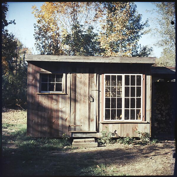 [214 Miscellaneous Personal Photographs: Views of Walker Evans's House and Studio, Old Lyme, Connecticut, Portraits of Evans, and Views of Evans's Paintings], Walker Evans (American, St. Louis, Missouri 1903–1975 New Haven, Connecticut), Color film transparency