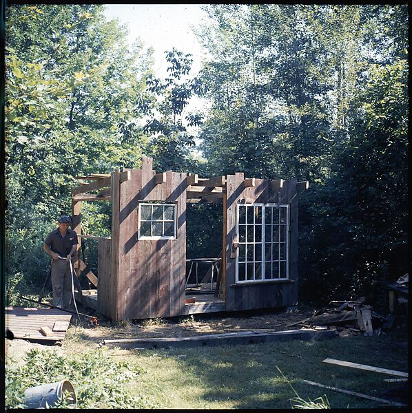 [214 Miscellaneous Personal Photographs: Views of Walker Evans's House and Studio, Old Lyme, Connecticut, Portraits of Evans, and Views of Evans's Paintings], Walker Evans (American, St. Louis, Missouri 1903–1975 New Haven, Connecticut), Color film transparency