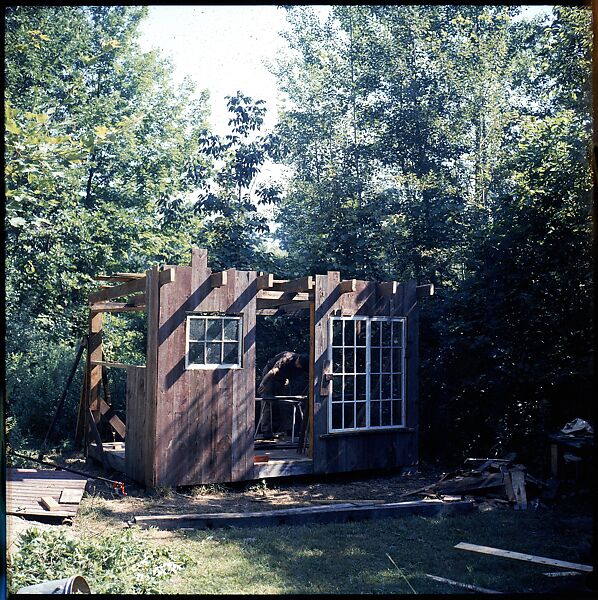 [214 Miscellaneous Personal Photographs: Views of Walker Evans's House and Studio, Old Lyme, Connecticut, Portraits of Evans, and Views of Evans's Paintings], Walker Evans (American, St. Louis, Missouri 1903–1975 New Haven, Connecticut), Color film transparency