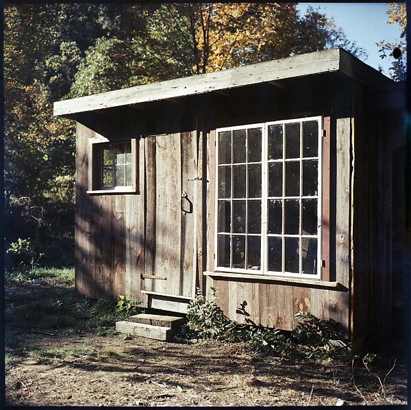 [214 Miscellaneous Personal Photographs: Views of Walker Evans's House and Studio, Old Lyme, Connecticut, Portraits of Evans, and Views of Evans's Paintings], Walker Evans (American, St. Louis, Missouri 1903–1975 New Haven, Connecticut), Color film transparency