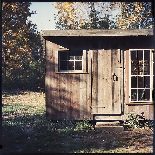 [214 Miscellaneous Personal Photographs: Views of Walker Evans's House and Studio, Old Lyme, Connecticut, Portraits of Evans, and Views of Evans's Paintings], Walker Evans (American, St. Louis, Missouri 1903–1975 New Haven, Connecticut), Color film transparency