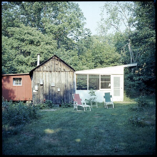 [214 Miscellaneous Personal Photographs: Views of Walker Evans's House and Studio, Old Lyme, Connecticut, Portraits of Evans, and Views of Evans's Paintings], Walker Evans (American, St. Louis, Missouri 1903–1975 New Haven, Connecticut), Color film transparency