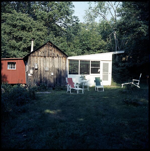 [214 Miscellaneous Personal Photographs: Views of Walker Evans's House and Studio, Old Lyme, Connecticut, Portraits of Evans, and Views of Evans's Paintings], Walker Evans (American, St. Louis, Missouri 1903–1975 New Haven, Connecticut), Color film transparency