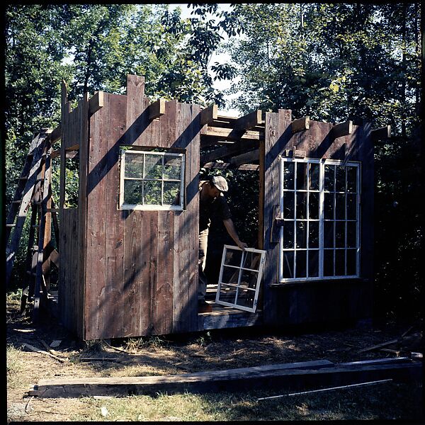 [214 Miscellaneous Personal Photographs: Views of Walker Evans's House and Studio, Old Lyme, Connecticut, Portraits of Evans, and Views of Evans's Paintings], Walker Evans (American, St. Louis, Missouri 1903–1975 New Haven, Connecticut), Color film transparency