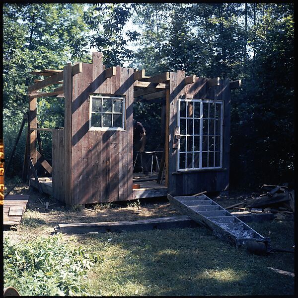 [214 Miscellaneous Personal Photographs: Views of Walker Evans's House and Studio, Old Lyme, Connecticut, Portraits of Evans, and Views of Evans's Paintings], Walker Evans (American, St. Louis, Missouri 1903–1975 New Haven, Connecticut), Color film transparency