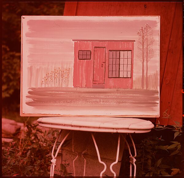 [214 Miscellaneous Personal Photographs: Views of Walker Evans's House and Studio, Old Lyme, Connecticut, Portraits of Evans, and Views of Evans's Paintings], Walker Evans (American, St. Louis, Missouri 1903–1975 New Haven, Connecticut), Color film transparency