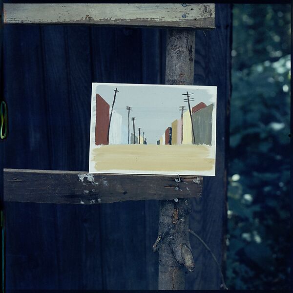 [214 Miscellaneous Personal Photographs: Views of Walker Evans's House and Studio, Old Lyme, Connecticut, Portraits of Evans, and Views of Evans's Paintings], Walker Evans (American, St. Louis, Missouri 1903–1975 New Haven, Connecticut), Color film transparency