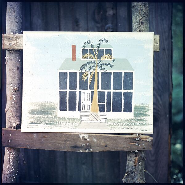 [214 Miscellaneous Personal Photographs: Views of Walker Evans's House and Studio, Old Lyme, Connecticut, Portraits of Evans, and Views of Evans's Paintings], Walker Evans (American, St. Louis, Missouri 1903–1975 New Haven, Connecticut), Color film transparency