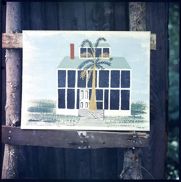 [214 Miscellaneous Personal Photographs: Views of Walker Evans's House and Studio, Old Lyme, Connecticut, Portraits of Evans, and Views of Evans's Paintings], Walker Evans (American, St. Louis, Missouri 1903–1975 New Haven, Connecticut), Color film transparency