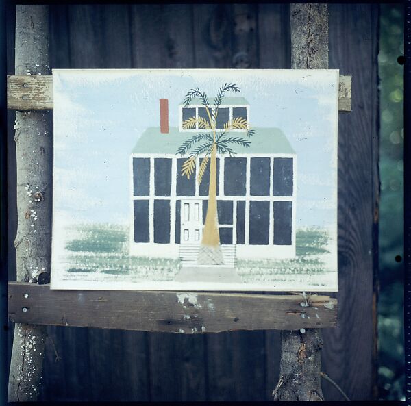 [214 Miscellaneous Personal Photographs: Views of Walker Evans's House and Studio, Old Lyme, Connecticut, Portraits of Evans, and Views of Evans's Paintings], Walker Evans (American, St. Louis, Missouri 1903–1975 New Haven, Connecticut), Color film transparency