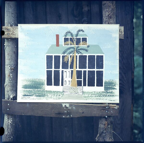 [214 Miscellaneous Personal Photographs: Views of Walker Evans's House and Studio, Old Lyme, Connecticut, Portraits of Evans, and Views of Evans's Paintings], Walker Evans (American, St. Louis, Missouri 1903–1975 New Haven, Connecticut), Color film transparency