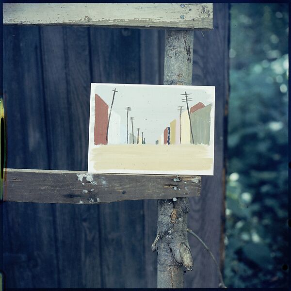 [214 Miscellaneous Personal Photographs: Views of Walker Evans's House and Studio, Old Lyme, Connecticut, Portraits of Evans, and Views of Evans's Paintings], Walker Evans (American, St. Louis, Missouri 1903–1975 New Haven, Connecticut), Color film transparency