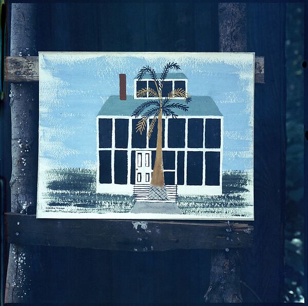 [214 Miscellaneous Personal Photographs: Views of Walker Evans's House and Studio, Old Lyme, Connecticut, Portraits of Evans, and Views of Evans's Paintings], Walker Evans (American, St. Louis, Missouri 1903–1975 New Haven, Connecticut), Color film transparency