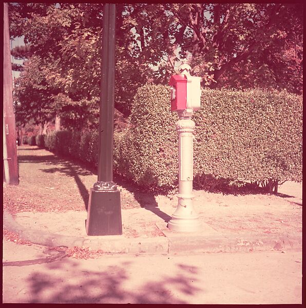 [235 Miscellaneous Views: Street Furniture, Signs, and Architectural Details], Walker Evans (American, St. Louis, Missouri 1903–1975 New Haven, Connecticut), Color film transparency and negative