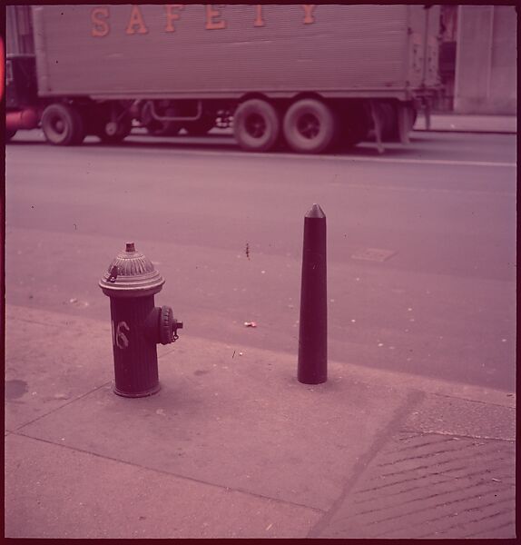 [235 Miscellaneous Views: Street Furniture, Signs, and Architectural Details], Walker Evans (American, St. Louis, Missouri 1903–1975 New Haven, Connecticut), Color film transparency and negative