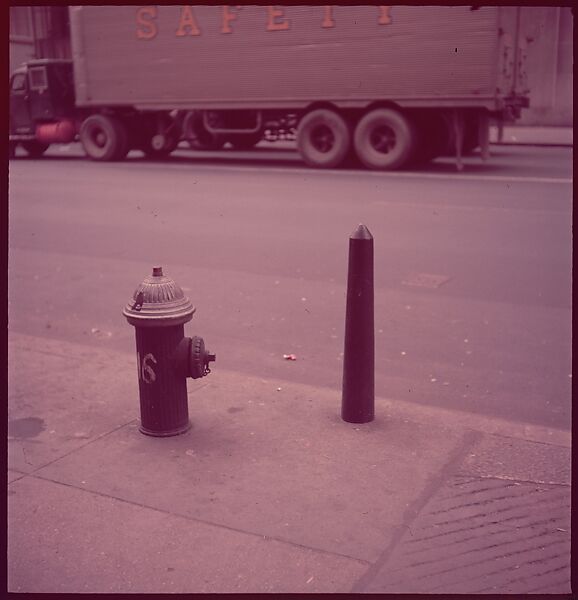 [235 Miscellaneous Views: Street Furniture, Signs, and Architectural Details], Walker Evans (American, St. Louis, Missouri 1903–1975 New Haven, Connecticut), Color film transparency and negative