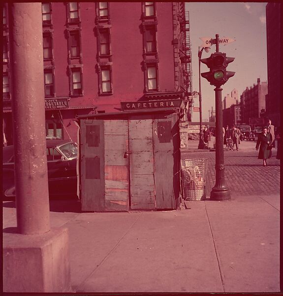 [235 Miscellaneous Views: Street Furniture, Signs, and Architectural Details], Walker Evans (American, St. Louis, Missouri 1903–1975 New Haven, Connecticut), Color film transparency and negative