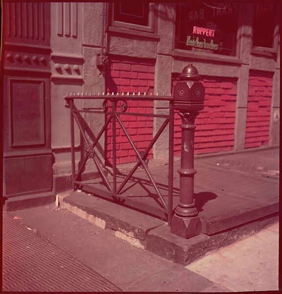 [235 Miscellaneous Views: Street Furniture, Signs, and Architectural Details], Walker Evans (American, St. Louis, Missouri 1903–1975 New Haven, Connecticut), Color film transparency and negative