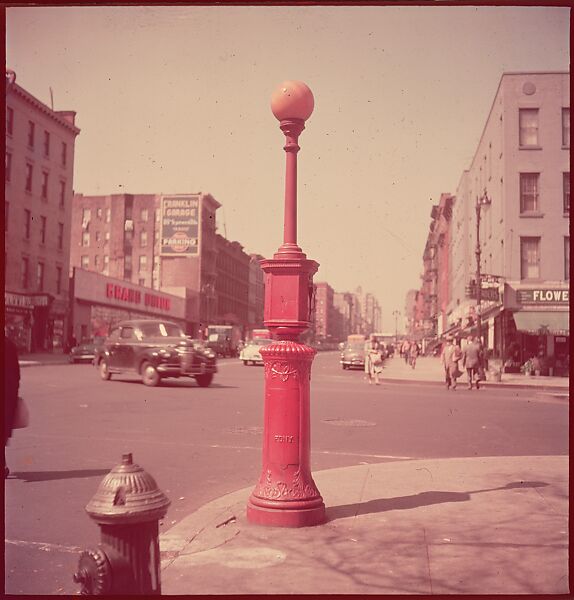 [235 Miscellaneous Views: Street Furniture, Signs, and Architectural Details], Walker Evans (American, St. Louis, Missouri 1903–1975 New Haven, Connecticut), Color film transparency and negative
