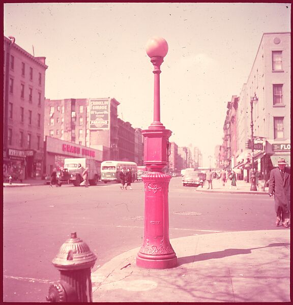 [235 Miscellaneous Views: Street Furniture, Signs, and Architectural Details], Walker Evans (American, St. Louis, Missouri 1903–1975 New Haven, Connecticut), Color film transparency and negative