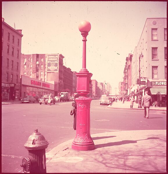 [235 Miscellaneous Views: Street Furniture, Signs, and Architectural Details], Walker Evans (American, St. Louis, Missouri 1903–1975 New Haven, Connecticut), Color film transparency and negative