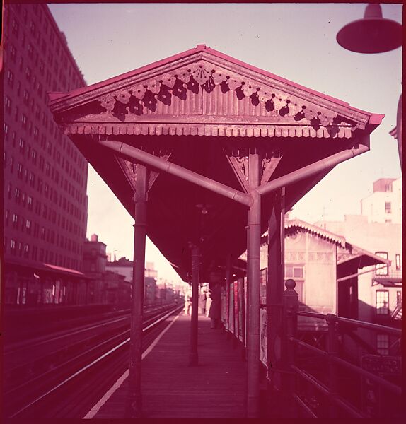 [235 Miscellaneous Views: Street Furniture, Signs, and Architectural Details], Walker Evans (American, St. Louis, Missouri 1903–1975 New Haven, Connecticut), Color film transparency and negative