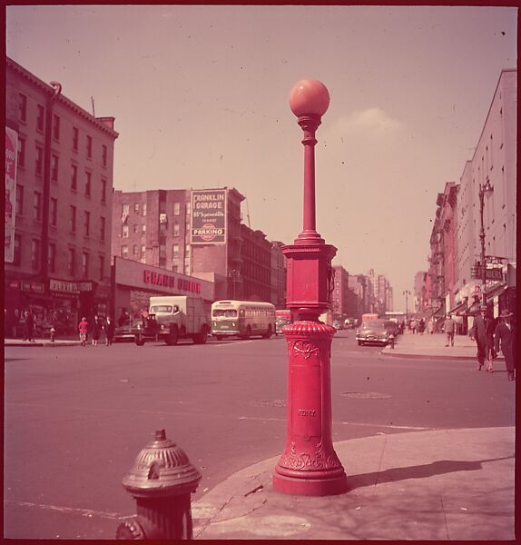 [235 Miscellaneous Views: Street Furniture, Signs, and Architectural Details], Walker Evans (American, St. Louis, Missouri 1903–1975 New Haven, Connecticut), Color film transparency and negative