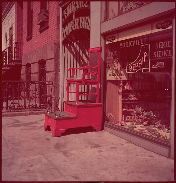 [235 Miscellaneous Views: Street Furniture, Signs, and Architectural Details], Walker Evans (American, St. Louis, Missouri 1903–1975 New Haven, Connecticut), Color film transparency and negative
