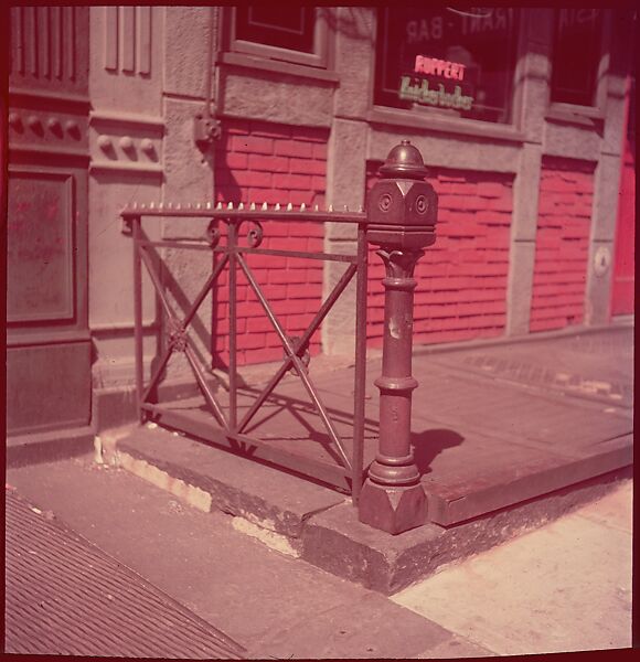 [235 Miscellaneous Views: Street Furniture, Signs, and Architectural Details], Walker Evans (American, St. Louis, Missouri 1903–1975 New Haven, Connecticut), Color film transparency and negative