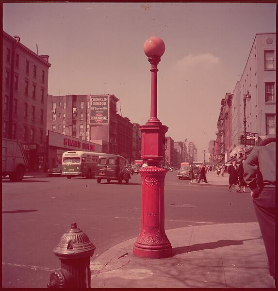 [235 Miscellaneous Views: Street Furniture, Signs, and Architectural Details], Walker Evans (American, St. Louis, Missouri 1903–1975 New Haven, Connecticut), Color film transparency and negative