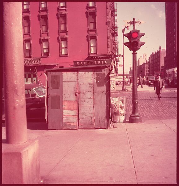 [235 Miscellaneous Views: Street Furniture, Signs, and Architectural Details], Walker Evans (American, St. Louis, Missouri 1903–1975 New Haven, Connecticut), Color film transparency and negative